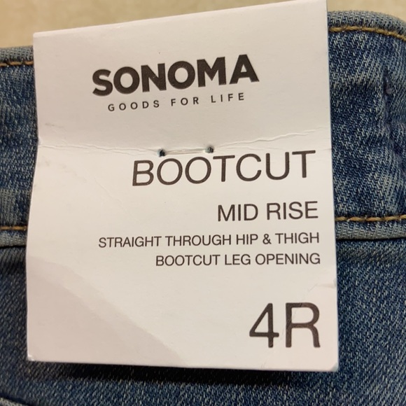 Sonoma Bootcut MidRise Supersoft Stretch Jeans NWT - Picture 3 of 14